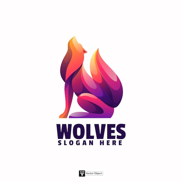 Logotipo de la mascota de lobos