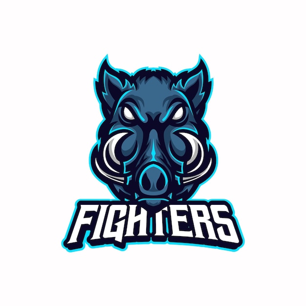El logotipo de la mascota de los luchadores