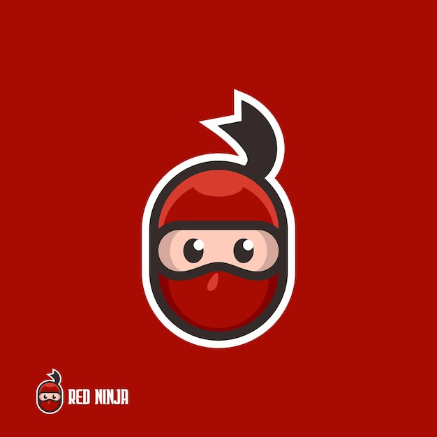 Logotipo de mascota ninja