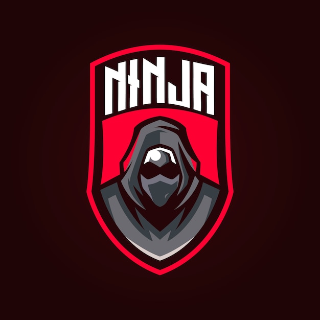 Logotipo de la mascota ninja