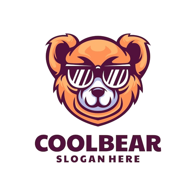 El logotipo de la mascota del oso