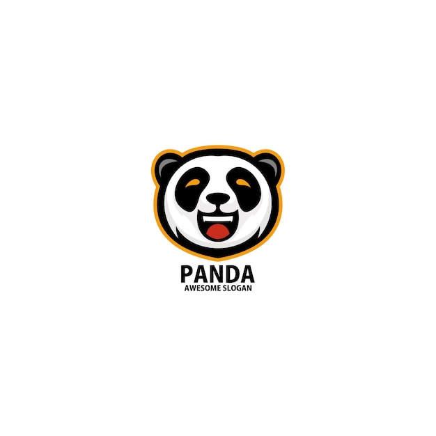El logotipo de la mascota panda esport