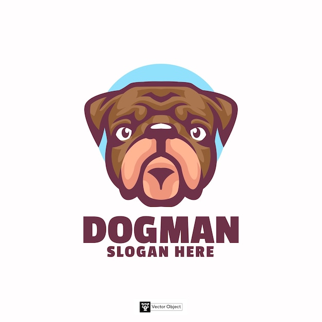 El logotipo de la mascota del perro