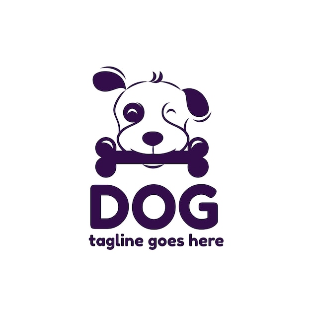 Logotipo de la mascota del perro