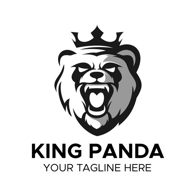 Logotipo de la mascota del Rey Panda