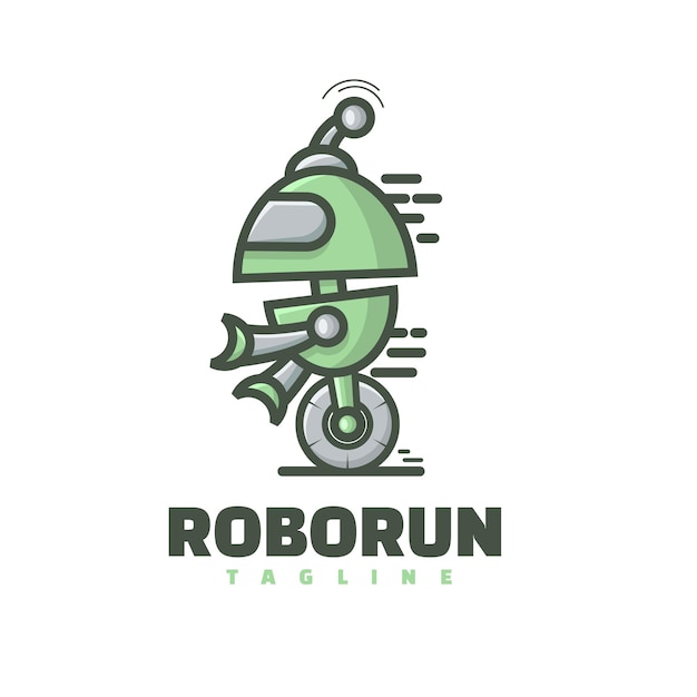 Vector logotipo de la mascota roborun