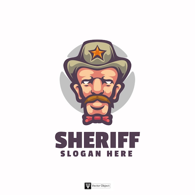 El logotipo de la mascota del sheriff