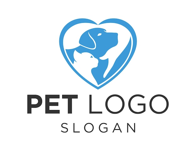 Logotipo de mascota sobre un fondo blanco.