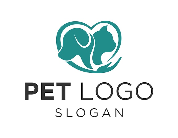 Logotipo de mascota sobre un fondo blanco.