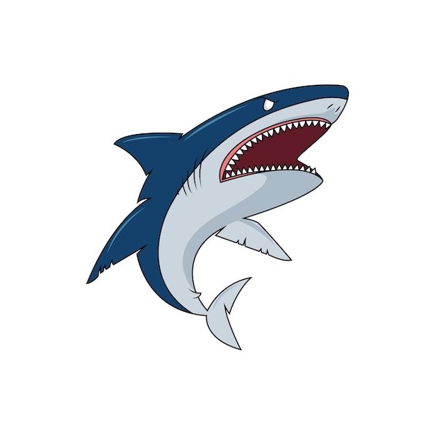 Logotipo de mascota de tiburón Logotipo de esport de tiburón