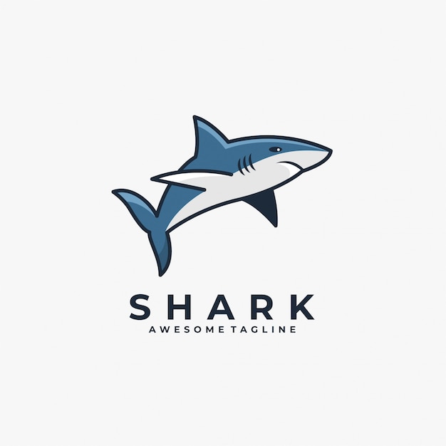 Logotipo de la mascota del tiburón.