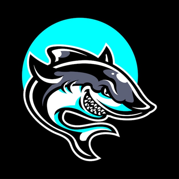 Logotipo de la mascota del tiburón