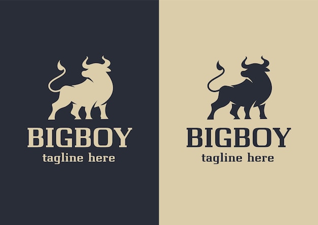 El logotipo de la mascota del toro enojado