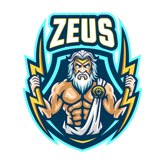 Vector logotipo de la mascota de zeus