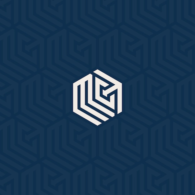 Logotipo de MCT y símbolo de flecha hacia arriba con diseño de patrón de fondo