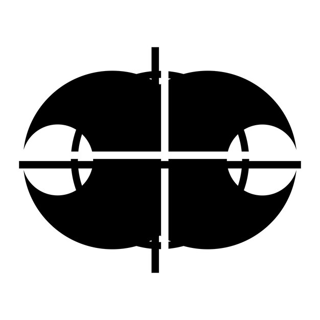 logotipo de la media luna oscura espacio astrología tecnología ciencia vector ilustración sitio web móvil aislado