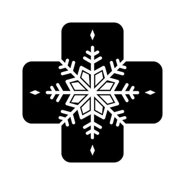 Vector logotipo médico de hielo