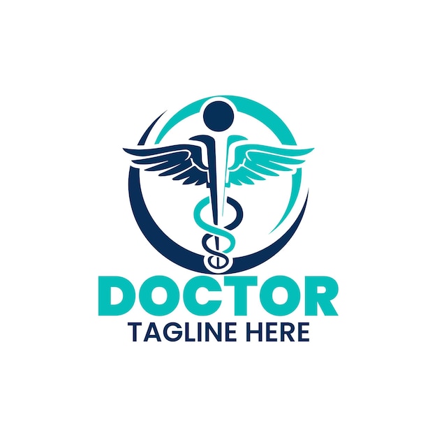 Un logotipo médico para el médico aquí es un logotipo médico de los médicos