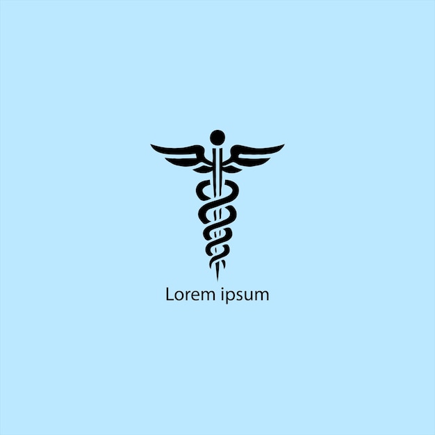 El logotipo médico negro