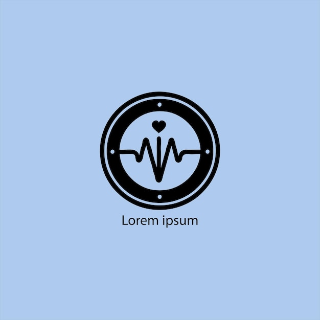 El logotipo médico negro