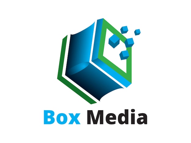 Logotipo de medios de caja