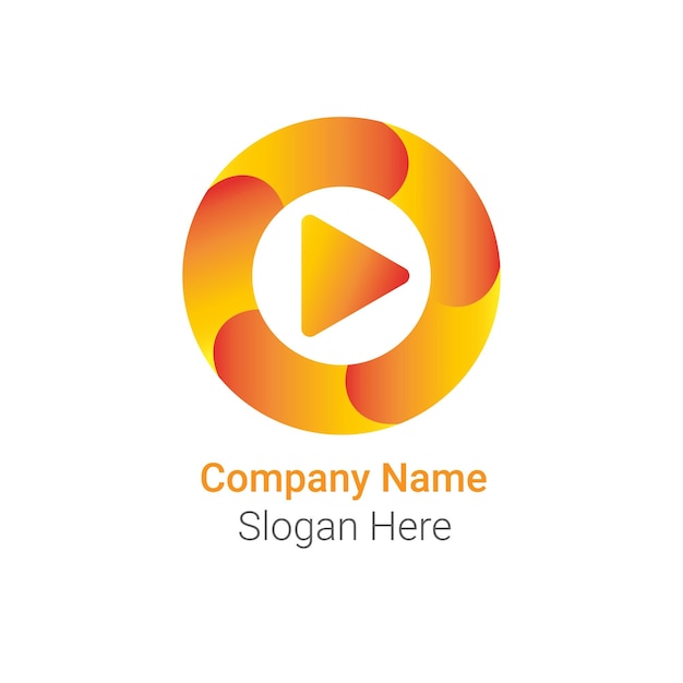 logotipo de los medios. Diseño de vectores de medios digitales