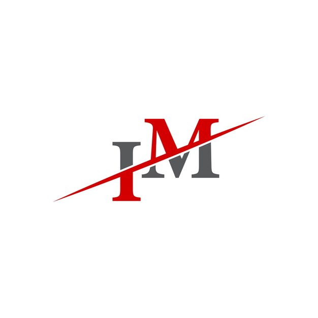 Logotipo de mensajería instantánea minimalista con línea diagonal dinámica