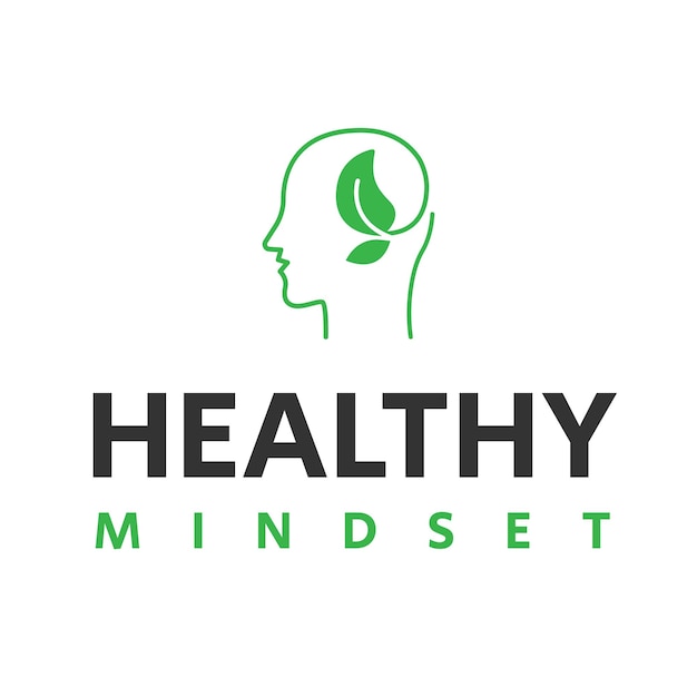 Logotipo de mentalidad saludable