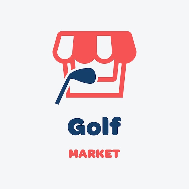 Logotipo del mercado de golf