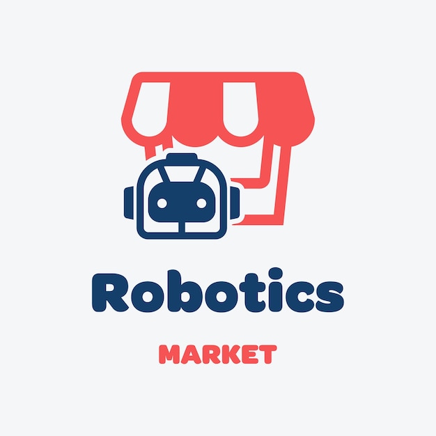 Logotipo del mercado de la robótica