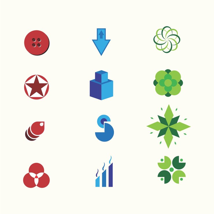 El logotipo de la mezcla de flores