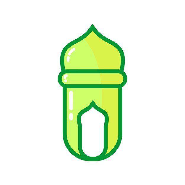 logotipo de la mezquita vectorial hecho simplemente