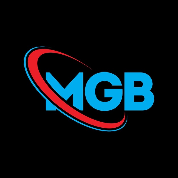 El logotipo MGB, la letra MGB, el diseño del logotipo, las iniciales, el logotipo de MGB vinculado con un círculo y un monograma en mayúsculas, la tipografía MGB para el negocio tecnológico y la marca inmobiliaria.