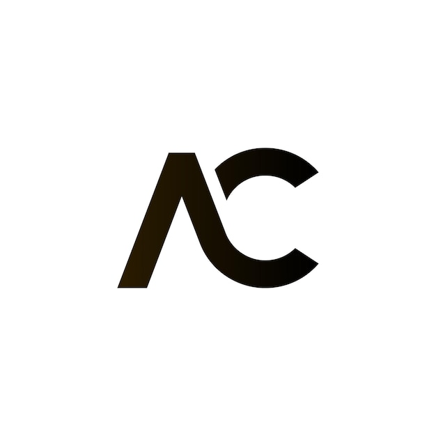El logotipo minimalista ac