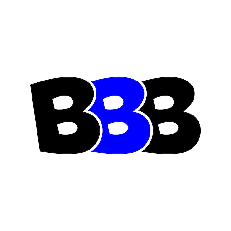 Vector el logotipo minimalista de bbb
