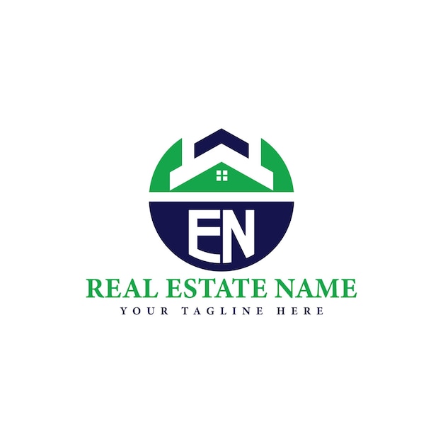 Logotipo minimalista de bienes raíces para el negocio inmobiliario