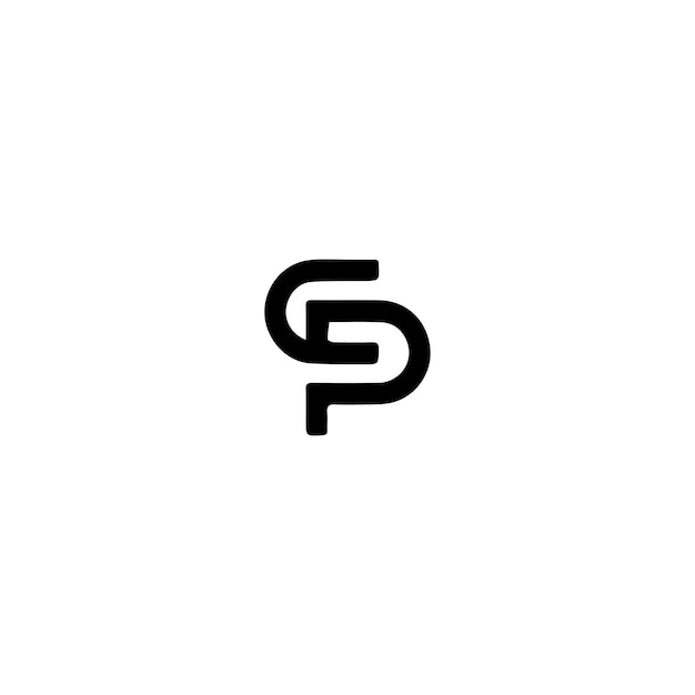 Logotipo minimalista de CP Monogram Diseño elegante y moderno para marcas personales y empresas