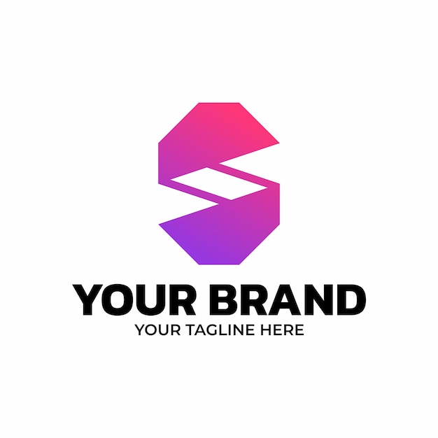 Logotipo Minimalista Dinámico Letra S