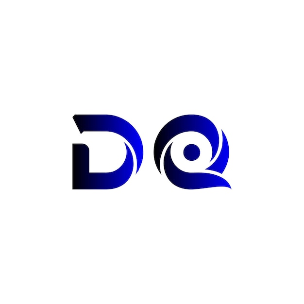 El logotipo minimalista de dq