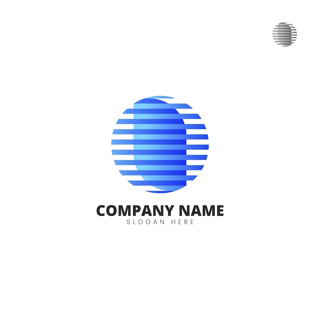 Vector logotipo minimalista para una empresa de ti o red