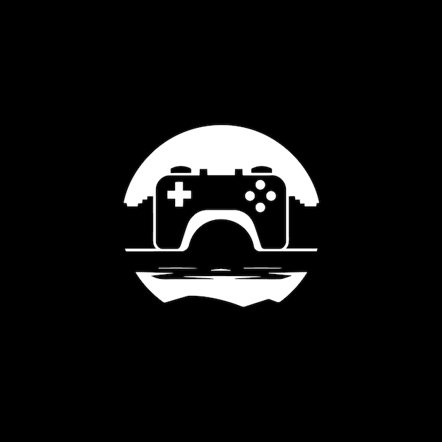 logotipo minimalista para Game Bridge Initiative que incluye un controlador de juego y un puente