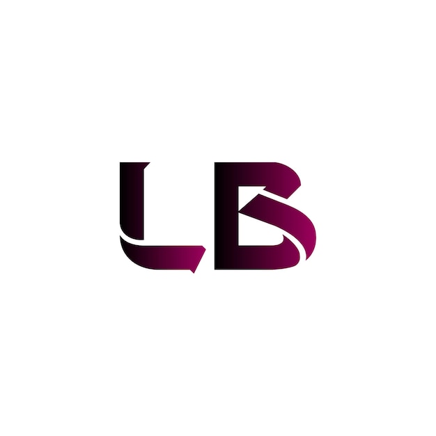 El logotipo minimalista de lb