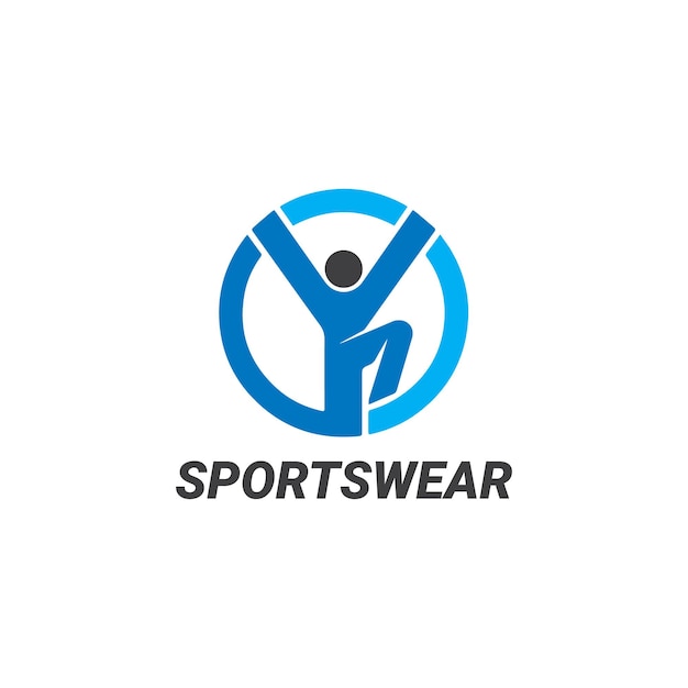 Un logotipo minimalista para la marca de ropa deportiva