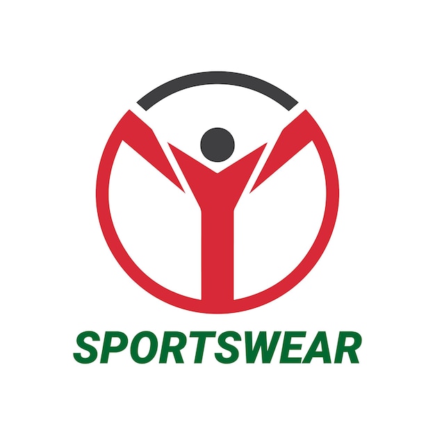 Un logotipo minimalista para la marca de ropa deportiva