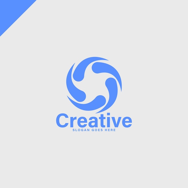 logotipo minimalista moderno de la empresa creativa