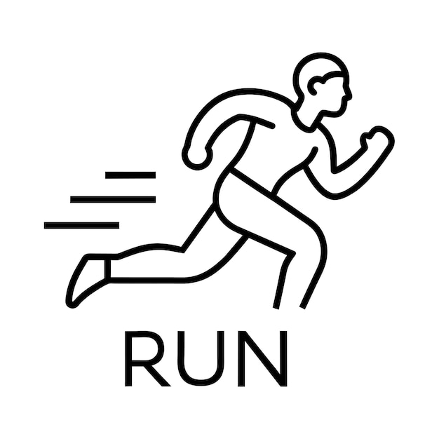 El logotipo minimalista de Running Man 17