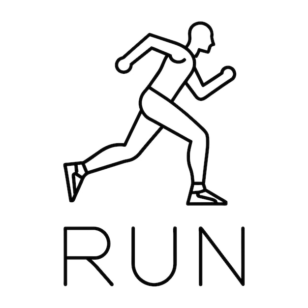 El logotipo minimalista de Running Man 8