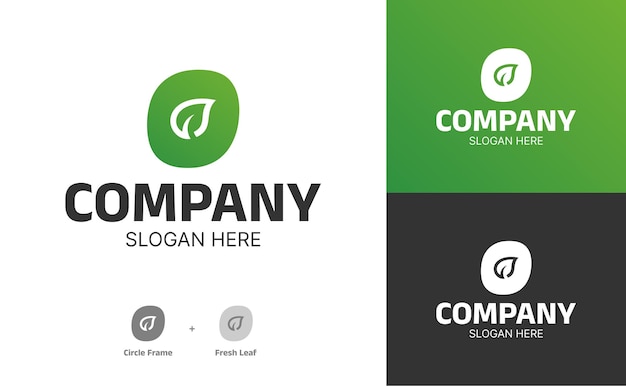 logotipo minimalista para varias empresas verdes