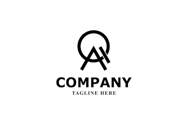 un logotipo mínimo con una letra i y un círculo