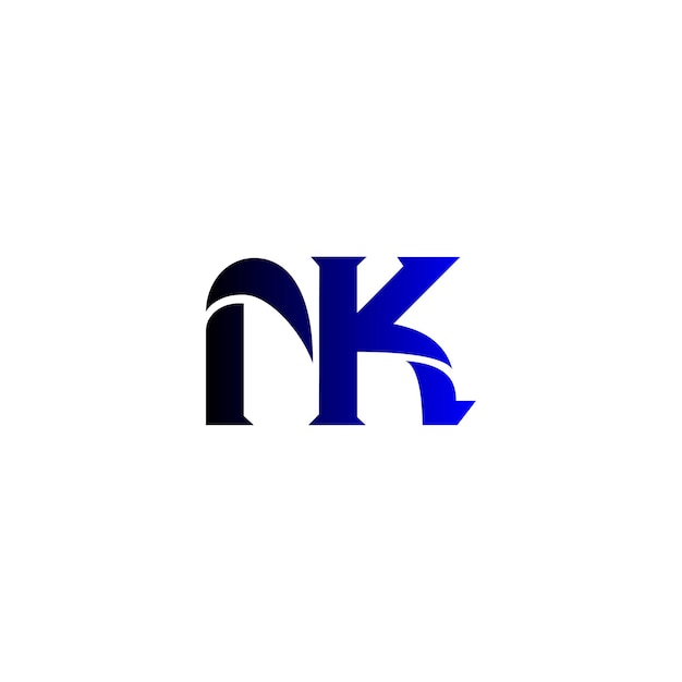 El logotipo mínimo de nk